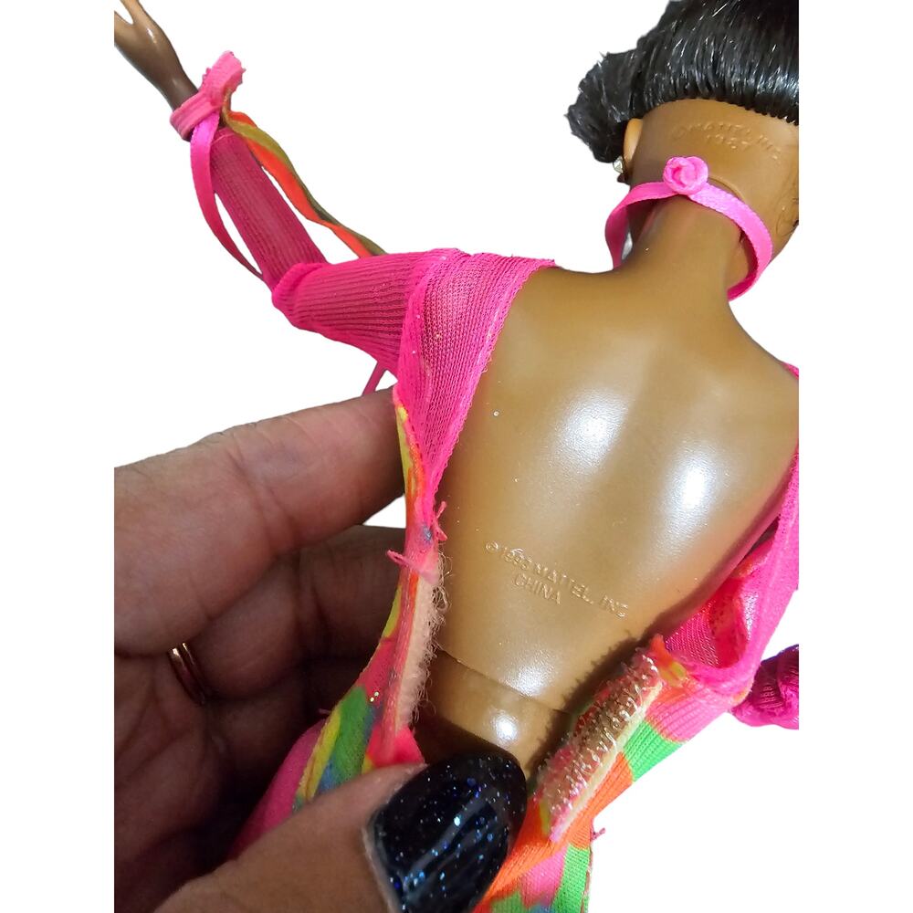 Vintage 1993 Gymnast Barbie Doll Bend & Move Body - African American - Rare - Picture 6 of 15